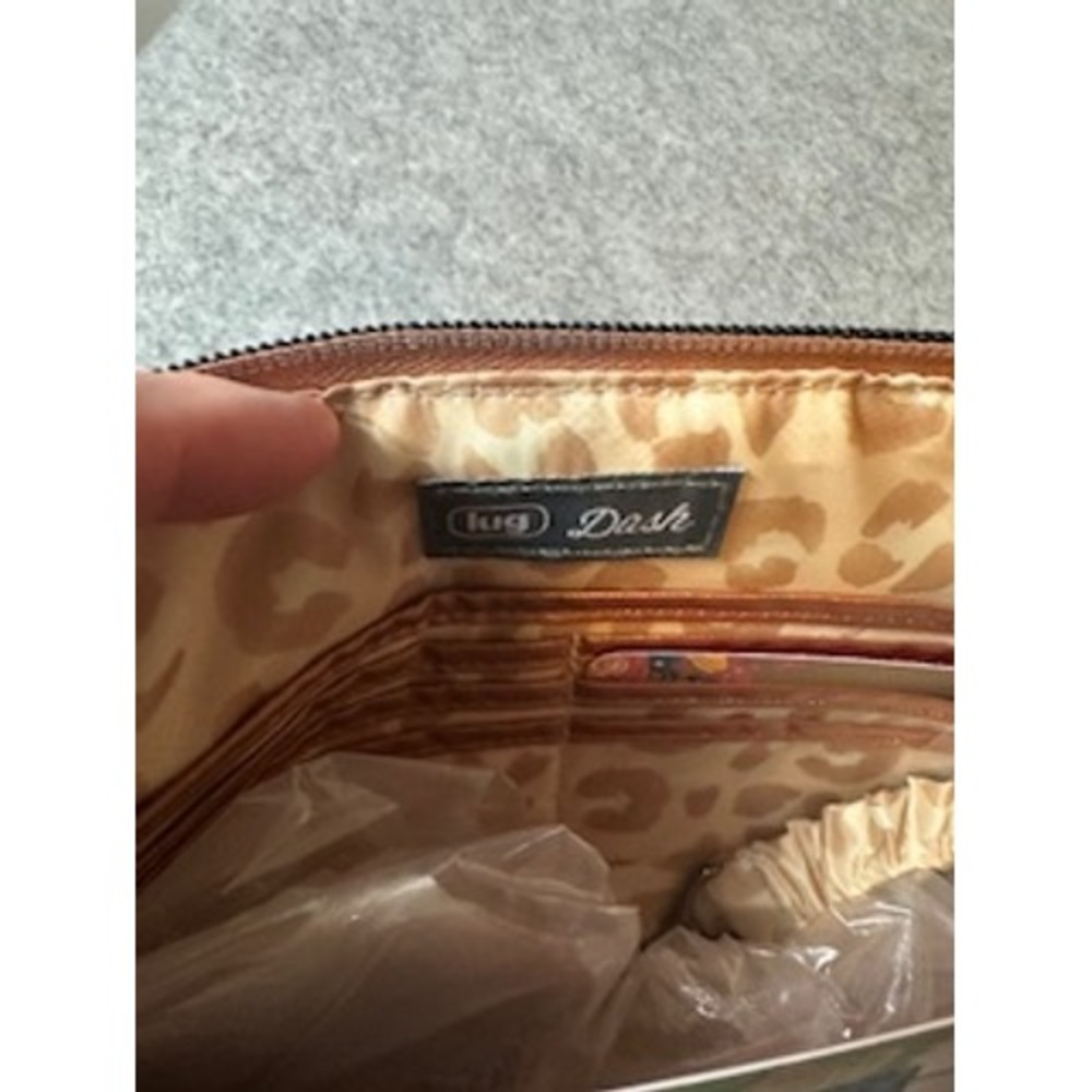 Lug Dash Crossbody Bag Metallic Copper Quilted Chevron Puffer Shoulder Bag NWT - Picture 6 of 9